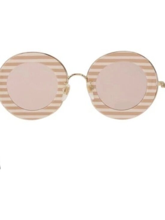 GUCCI Sunglasses metal Brown Auth 189575M main image 12